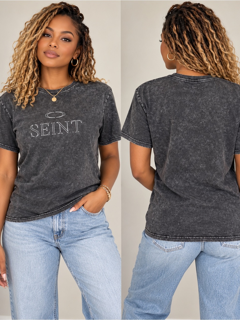 Seint Washed Gray Tee